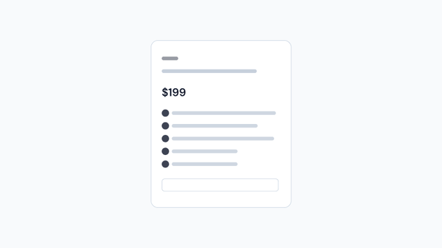 PricingPlan preview